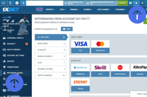 Find and Open the Withdrawal Option