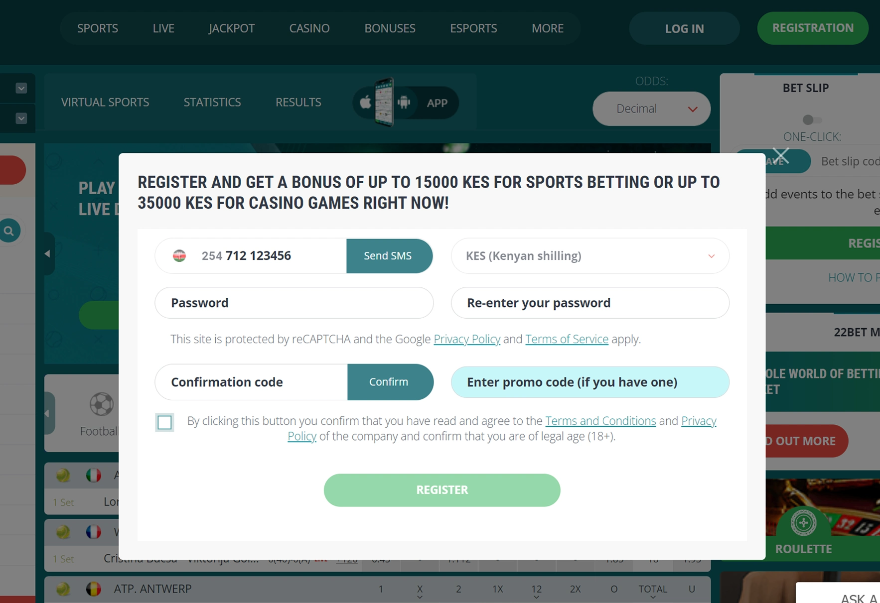How to Create an Account on 22Bet